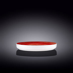 Тарелка 23 см красная  Wilmax "Spiral" / 261551