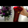 Ваза для цветов 25 см красная  Crystalex CZ s.r.o. "Коллекция Богема" / 276474