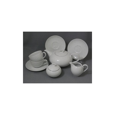 Чайный сервиз на 6 персон 15 предметов  Cmielow &quot;Ивонн /Без декора&quot; (250 мл) / 115789