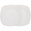 Набор тарелок 24,5 см 2 шт квадратные  LEFARD &quot;Диаманд голд&quot; / 230636