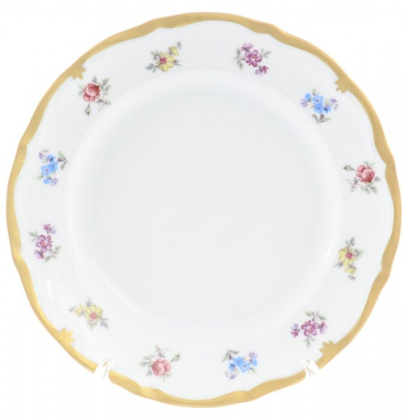 Набор тарелок 19 см 6 шт   Chodov &quot;Корона /Мелкие цветы /Матовое золото&quot; / 148364
