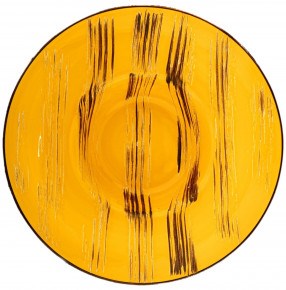 Тарелка 22,5 см глубокая жёлтая  Wilmax "Scratch" / 261480