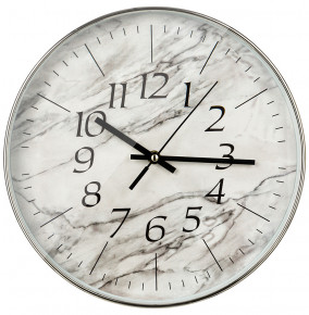 Часы настенные 30,5 х 30,5 х 4,5 см белые  LEFARD "MARBLE" / 268857
