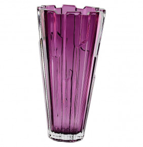 Ваза для цветов 30 см  Aurum Crystal "Болеро /Фиолетовая" / 143415