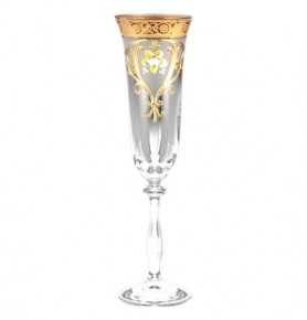 Бокалы для шампанского 190 мл 6 шт  Bohemia "Анжела /Лепка /352" E-V / 099856