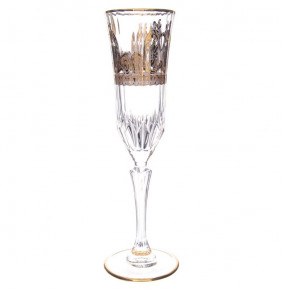 Бокалы для шампанского 180 мл 6 шт  Art Decor "Адажио /Орхидея /Золото" / 273165