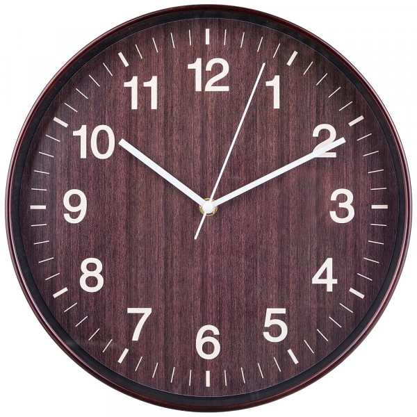 Часы настенные 30 см кварцевые  LEFARD &quot;Венге&quot; / 187951