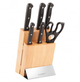 Набор кухонных ножей 7 предметов на подставке  Berghoff "Quadra Duo" / 162187