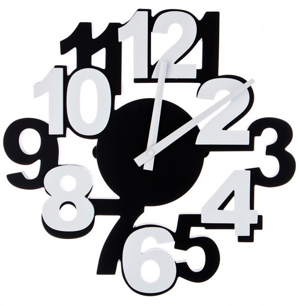 Часы настенные 36 см кварцевые  LEFARD &quot;ЦИФРЫ&quot; / 198439