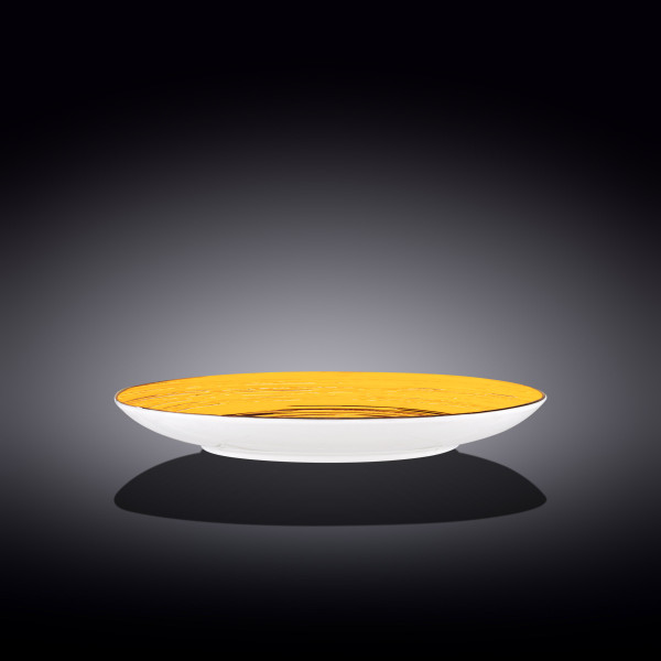 Тарелка 28 см жёлтая  Wilmax &quot;Spiral&quot; / 261602
