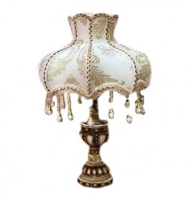 Настольная лампа с абажуром 55 см  Royal Classics "Золотая лилия /бежевая" / 155176