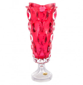 Ваза для цветов 40,5 см н/н  UNION GLASS "Самба /Красная" / 146573