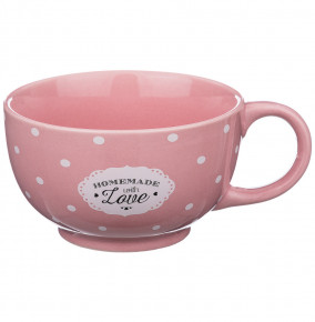 Чайный набор 2 предмета (чайник 330 мл и чашка 280 мл)  LEFARD "Милый прованс /Розовый" / 206994
