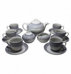Чайный сервиз на 6 персон 15 предметов  Thun "Сапфир /Нежность" / 230897