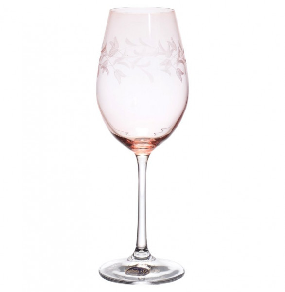 Бокал для белого вина 250 мл 1 шт  Crystalex CZ s.r.o. &quot;Виола /Ассорти /с рисунком&quot; (зелёный) / 133470