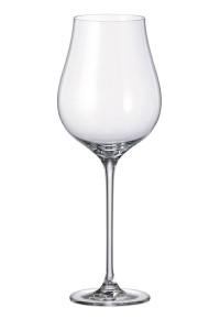 Бокалы для белого вина 400 мл 6 шт  Crystalite Bohemia "Limosa /Без декора" / 331714