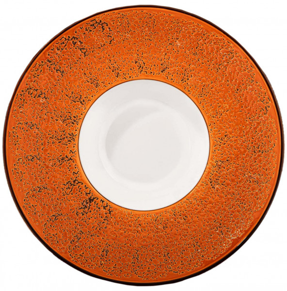 Тарелка 24 см глубокая оранжевая  Wilmax &quot;Splash&quot; / 261823