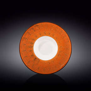 Тарелка 24 см глубокая оранжевая  Wilmax "Splash" / 261823