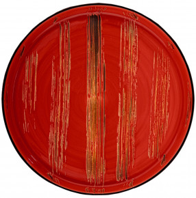 Тарелка 28 см красная  Wilmax "Scratch" / 261817