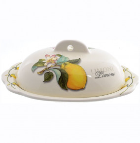 Масленка 22,5 х 15,5 см  Artigianato Ceramico by Caroline "Artigianato ceramico /Лимоны" / 060069