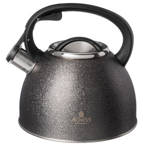 Чайник 2,5 л со свистком grey индукционное дно  Agness "Teekessel"  / 314152