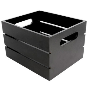 Ящик для подачи и сервировки 19 х 16 х 12 см черное   / 320941