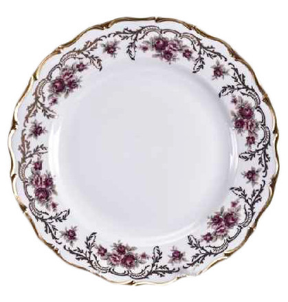 Набор тарелок 19 см 6 шт  Bohemia Porcelan Moritz Zdekauer 1810 s.r.o. &quot;Анжелика /Плетистая роза&quot; / 045997
