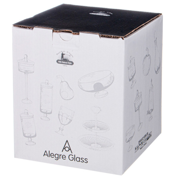 Ваза для конфет 15 см н/н  Alegre Glass &quot;Sencam&quot; / 313803
