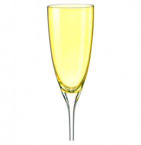 Бокалы для шампанского 220 мл 2 шт желтые  Crystalex CZ s.r.o. "Кейт" / 111316