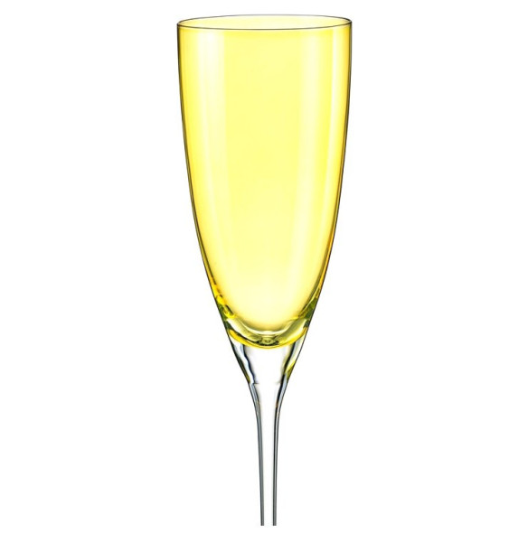 Бокалы для шампанского 220 мл 2 шт желтые  Crystalex CZ s.r.o. &quot;Кейт&quot; / 111316