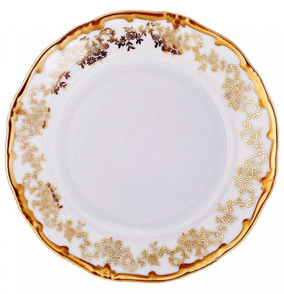 Набор тарелок 17 см 6 шт  Weimar Porzellan &quot;Кастэл /Золотой цветочный узор&quot; / 013065