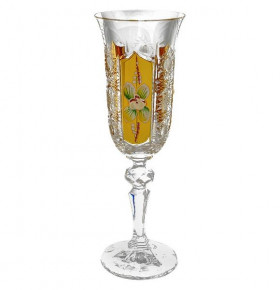 Бокалы для шампанского 150 мл 6 шт  Aurum Crystal "Хрусталь с золотом" / 033482