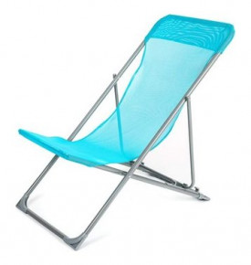 Складное пляжное кресло 56,5 х 91 х 96 см светло-голубое "Banquet /Карибы" / 152573