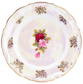 Набор тарелок 25 см 6 шт  Bavarian Porcelain "Фредерика /Роза перламутровая" / 262881