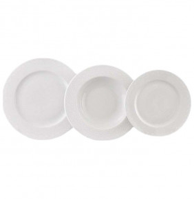 Набор тарелок 18 предметов (19, 23, 25 см)  Leander "Сабина /Белая сетка" / 159114