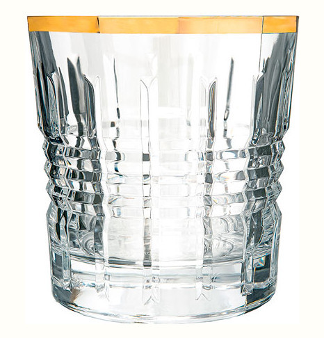 Стакан для виски 320 мл 1 шт  Cristal d’Arques &quot;RENDEZ-VOUS /Отводка золото&quot; / 299720