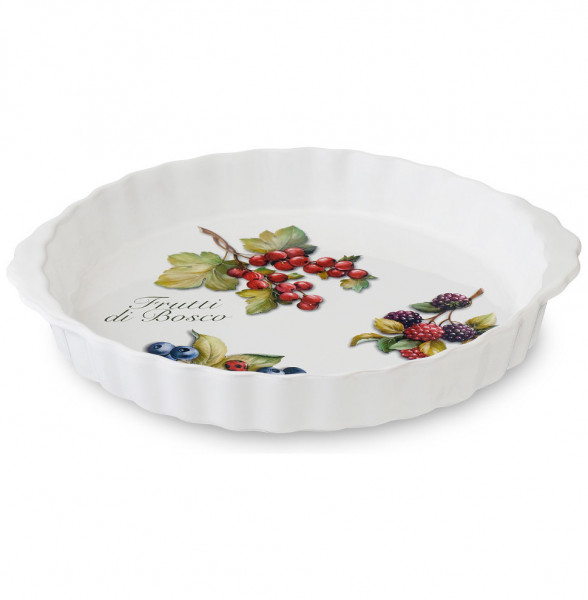 Блюдо для запекания 32 см круглое  Artigianato Ceramico by Caroline &quot;Artigianato ceramico /Лесные ягоды&quot; / 243560