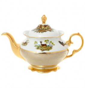 Заварочный чайник 1,2 л  Sterne porcelan "Фредерика /Охота бежевая" / 139709