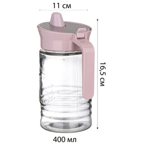 Сахарница 400 мл с дозатором темно-розовая  LIMON "Limon" / 322862