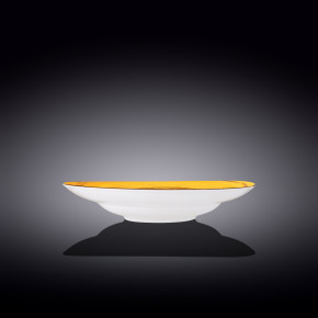 Тарелка 25,5 см глубокая жёлтая  Wilmax "Spiral" / 261610