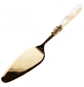 Столовый прибор Лопатка для торта  Domus Design "D&D /Ишиа" цвет шампанско-жемчужный с золотом / 159797
