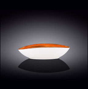Салатник 25 x 16,5 x 6 см овальный оранжевый  Wilmax "Scratch"   / 343343