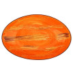 Салатник 25 x 16,5 x 6 см овальный оранжевый  Wilmax &quot;Scratch&quot;   / 343343