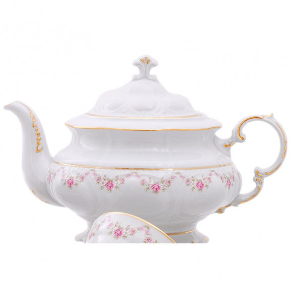 Заварочный чайник 1,5 л  Leander &quot;Соната /Розовый цветок&quot; / 084188