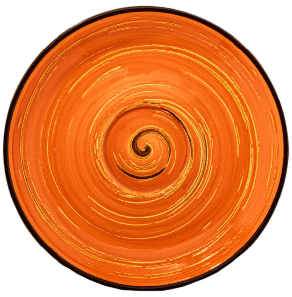 Блюдце 15 см оранжевое  Wilmax &quot;Spiral&quot; / 261593