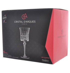 Бокалы для белого вина 190 мл 6 шт  Cristal d’Arques "Даймонд /Без декора" / 247577