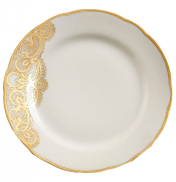 Набор тарелок 19 см 6 шт  Bohemia Porcelan Moritz Zdekauer 1810 s.r.o. &quot;Анжелика /Золотое кружево /СК&quot; / 099606