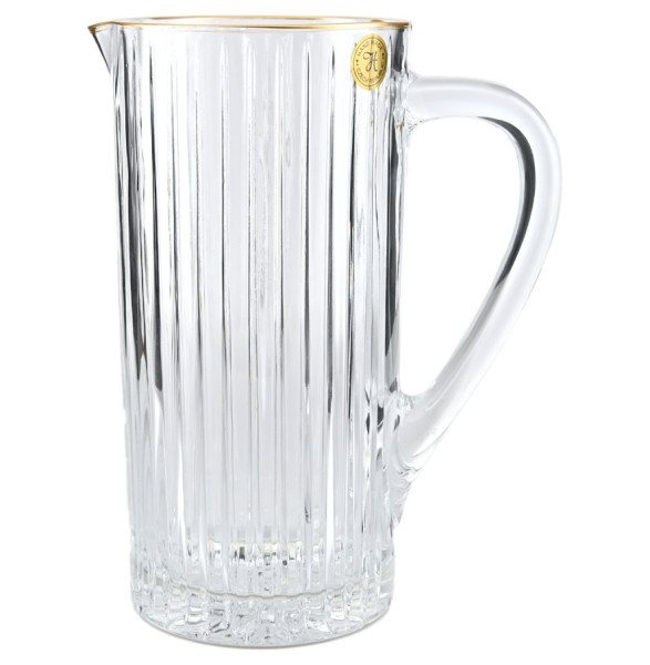 Кувшин для сока 1,2 л  NANO glass &quot;Таймлесс /Отводка золото&quot; NG / 307593