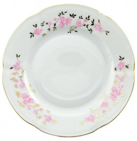 Набор тарелок 19 см 6 шт  Cmielow "Болеро /Розовые цветочки" / 034716
