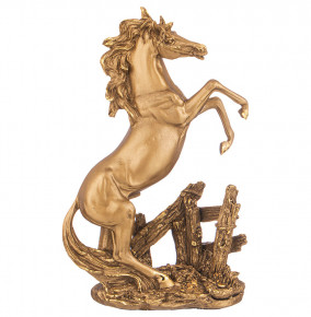 Фигурка 21 х 10 х 31 см  LEFARD "Лошадь на камне" /бронза с позолотой / 299041